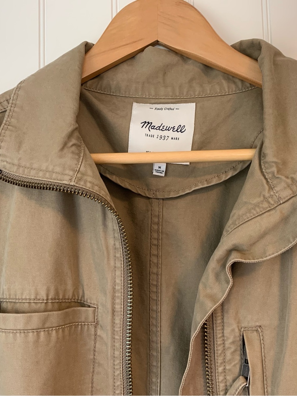 Madewell Lightweight Utility Jacket in Beige - Picture 2 of 5